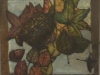 redbud,viburnum and maple leaves with box turtle.jpg